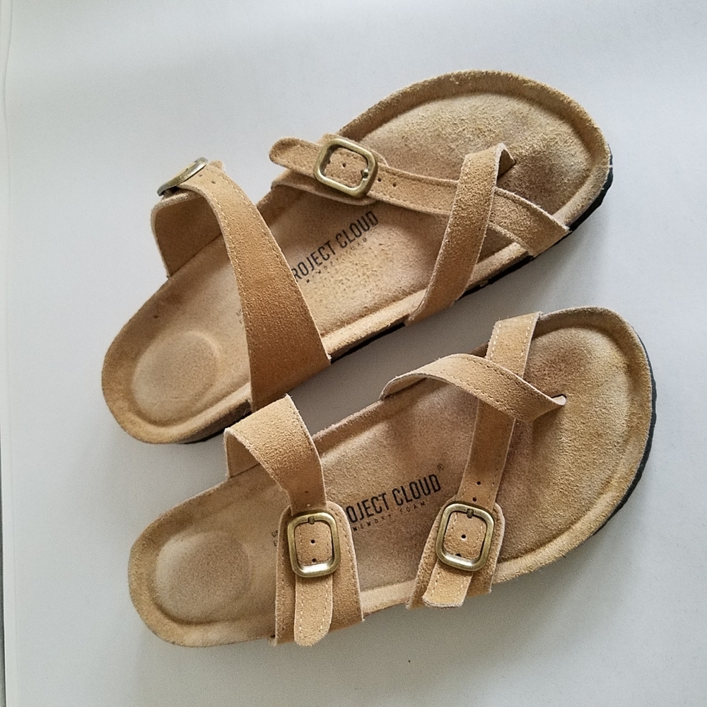 Project Cloud Lian Genuine Leather Memory Foam Sandals Size 10 - Picture 6 of 10